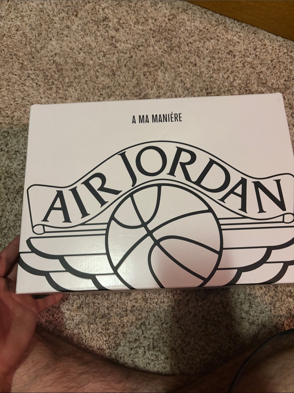 A MA MANIÈRE x Air Jordan Box - White with Black Logo